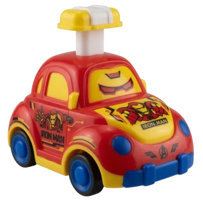 Super Hero Press & Go Cartoon Toy Car for Kids | Friction Push Car (Assorted Characters)
