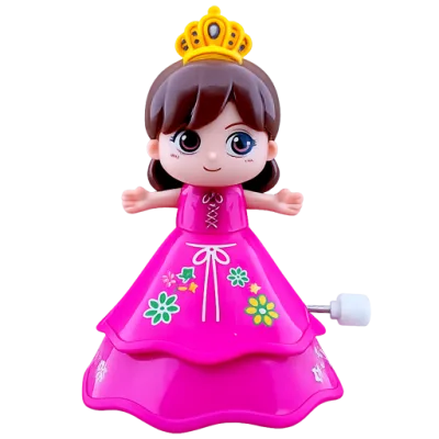 Spinning Cute Little Princess Wind-Up Doll Toy for Kids | 3+ Years